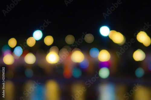 night blurred bokeh lights