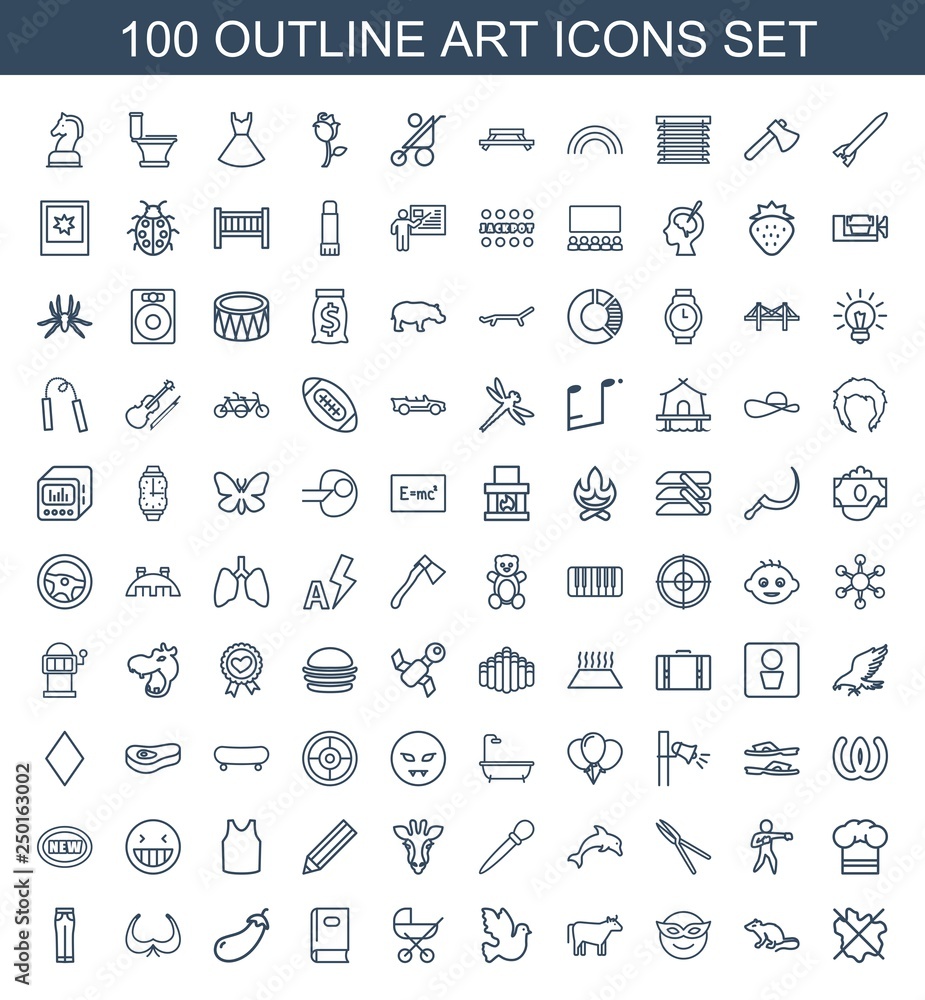 100 art icons