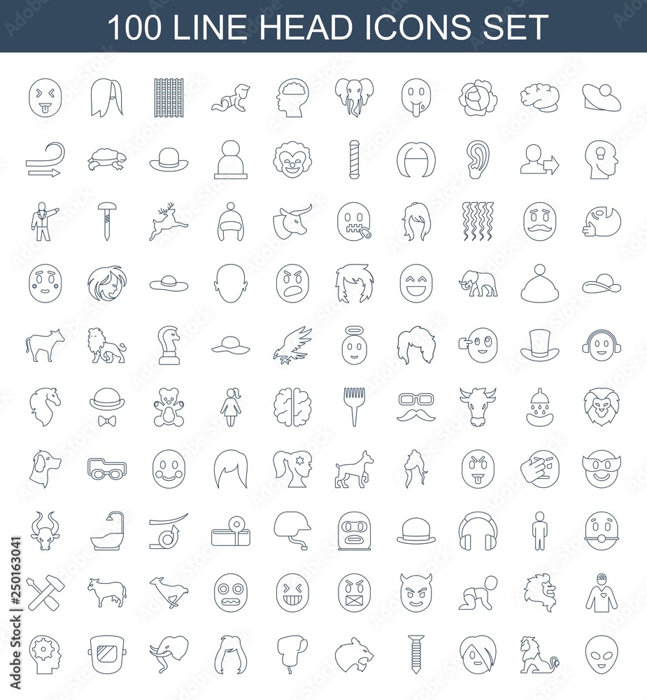 100 head icons 100 head icons
