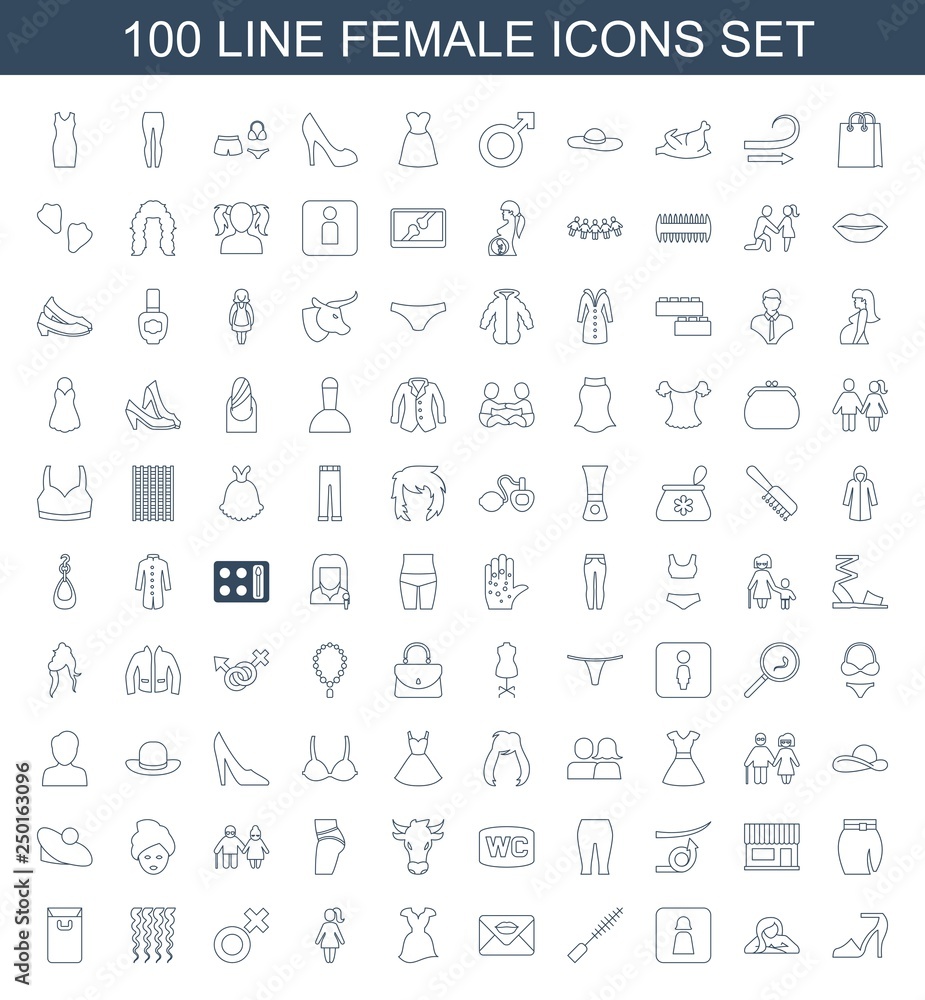 female icons female icons