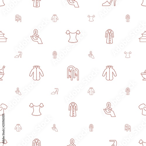 sketch icons pattern seamless white background