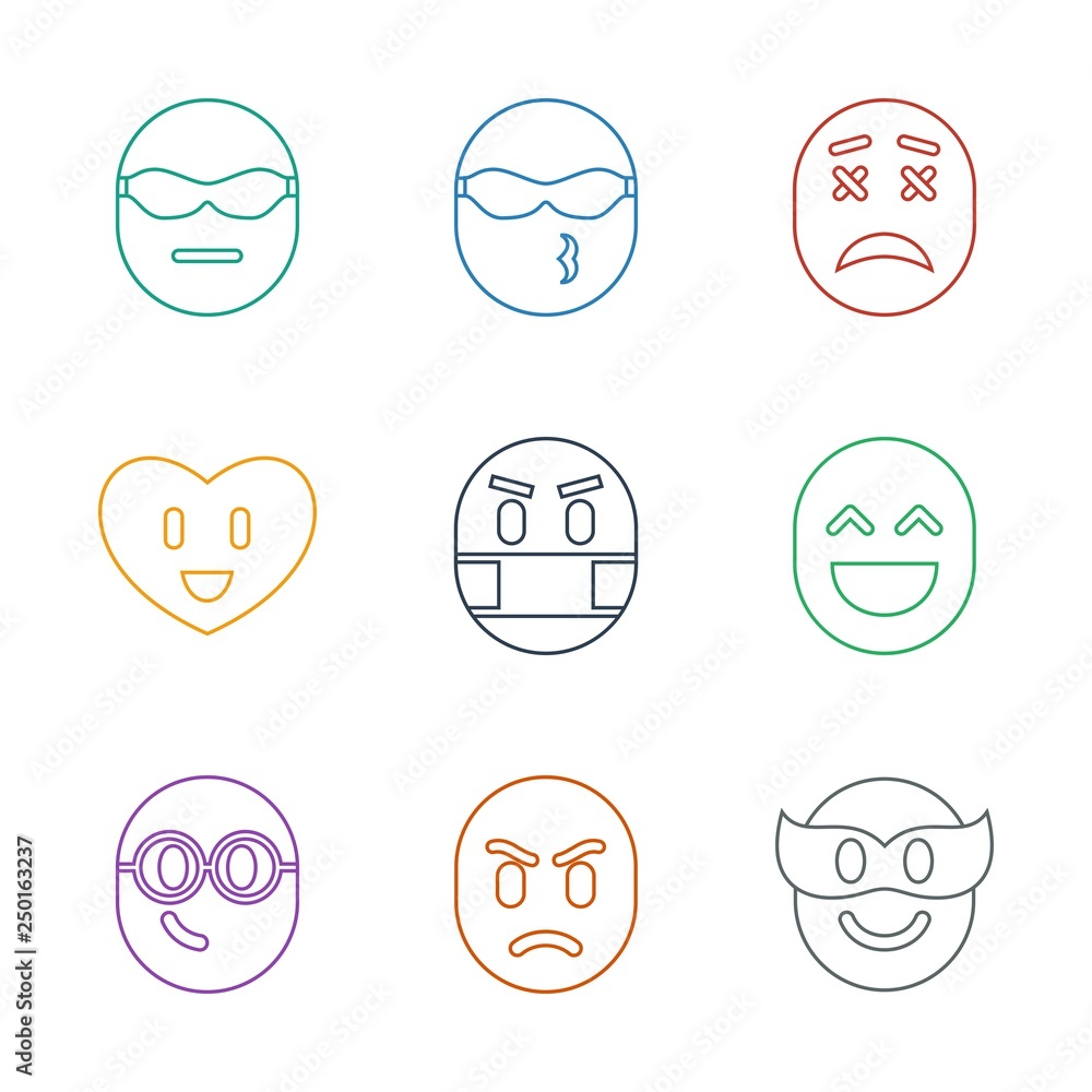 9 emoji icons