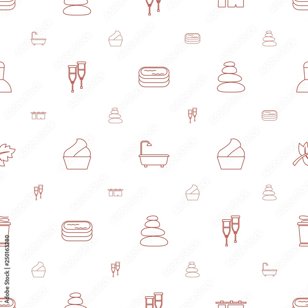 spa icons pattern seamless white background spa icons pattern seamless white background