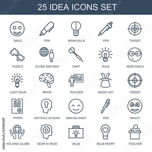 25 idea icons