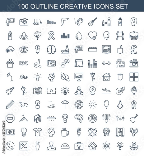 100 creative icons