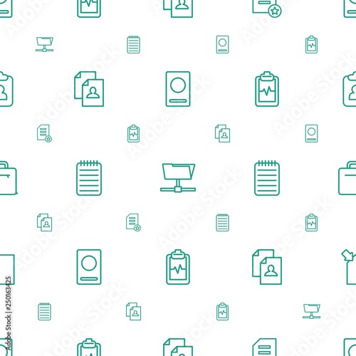 document icons pattern seamless white background