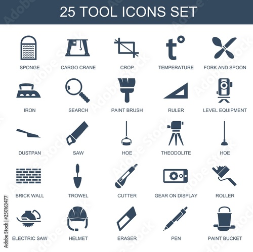 25 tool icons