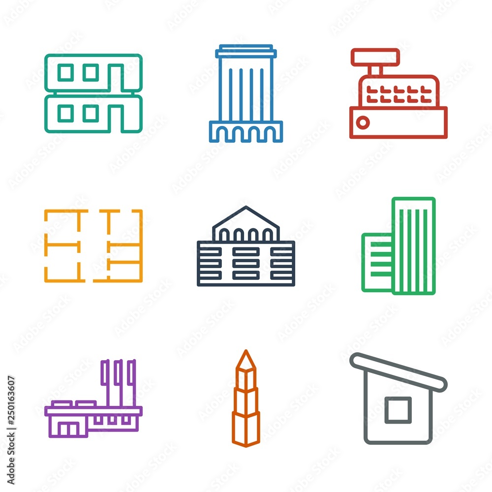 Obraz premium apartment icons
