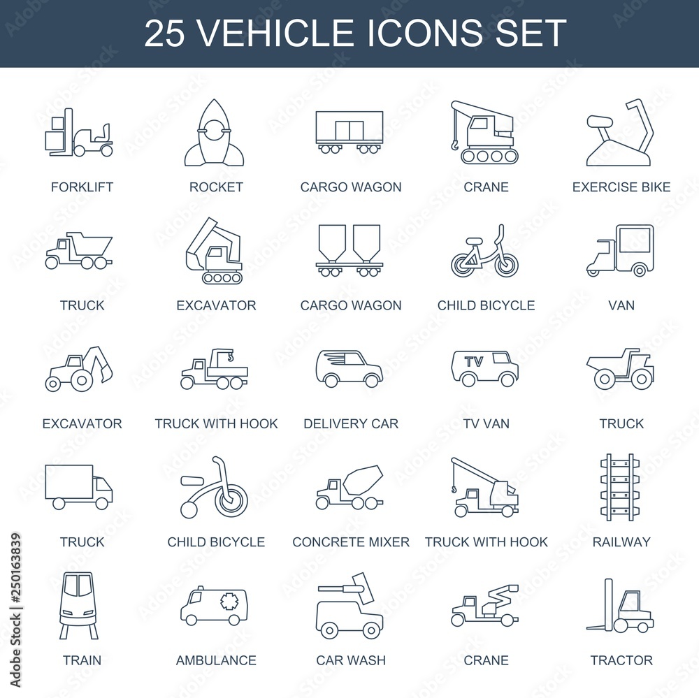 25 vehicle icons 25 vehicle icons