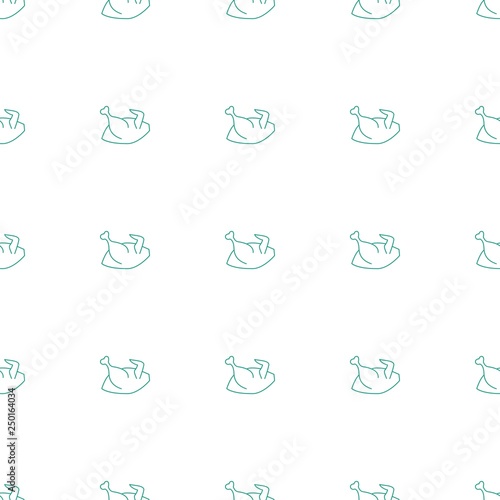 chicken icon pattern seamless white background