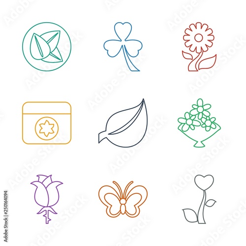 9 floral icons