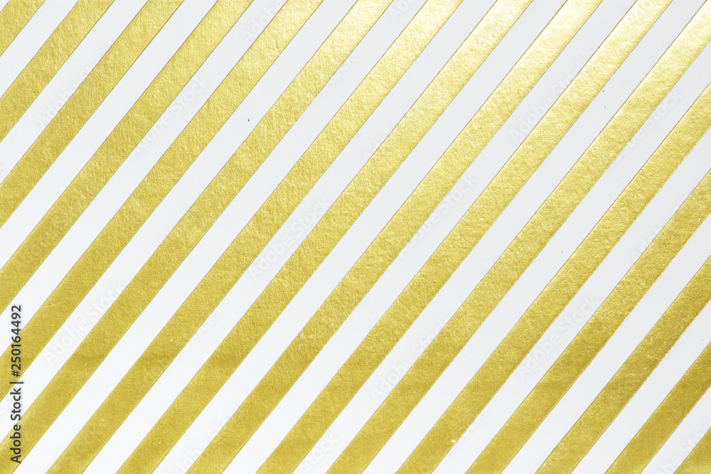 Gold striped paper background - obrazy, fototapety, plakaty 