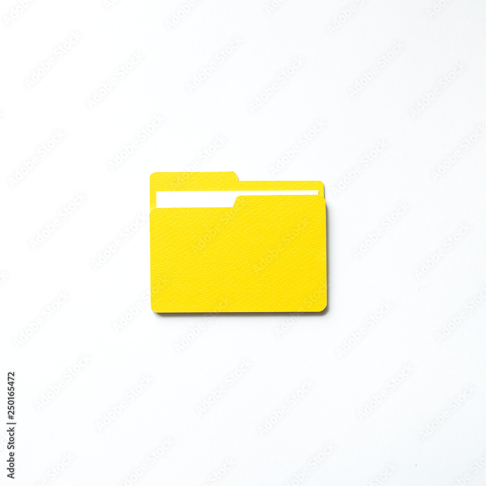 Paper craft art of folder icon Paper craft art of folder icon