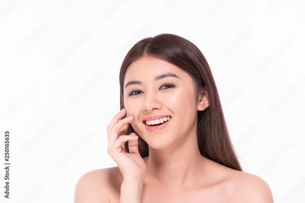 The concept of healthy beautiful woman. Beautiful women take care of skin health. Beautiful girl on white background. The concept of healthy beautiful woman. Beautiful women take care of skin health. Beautiful girl on white background.