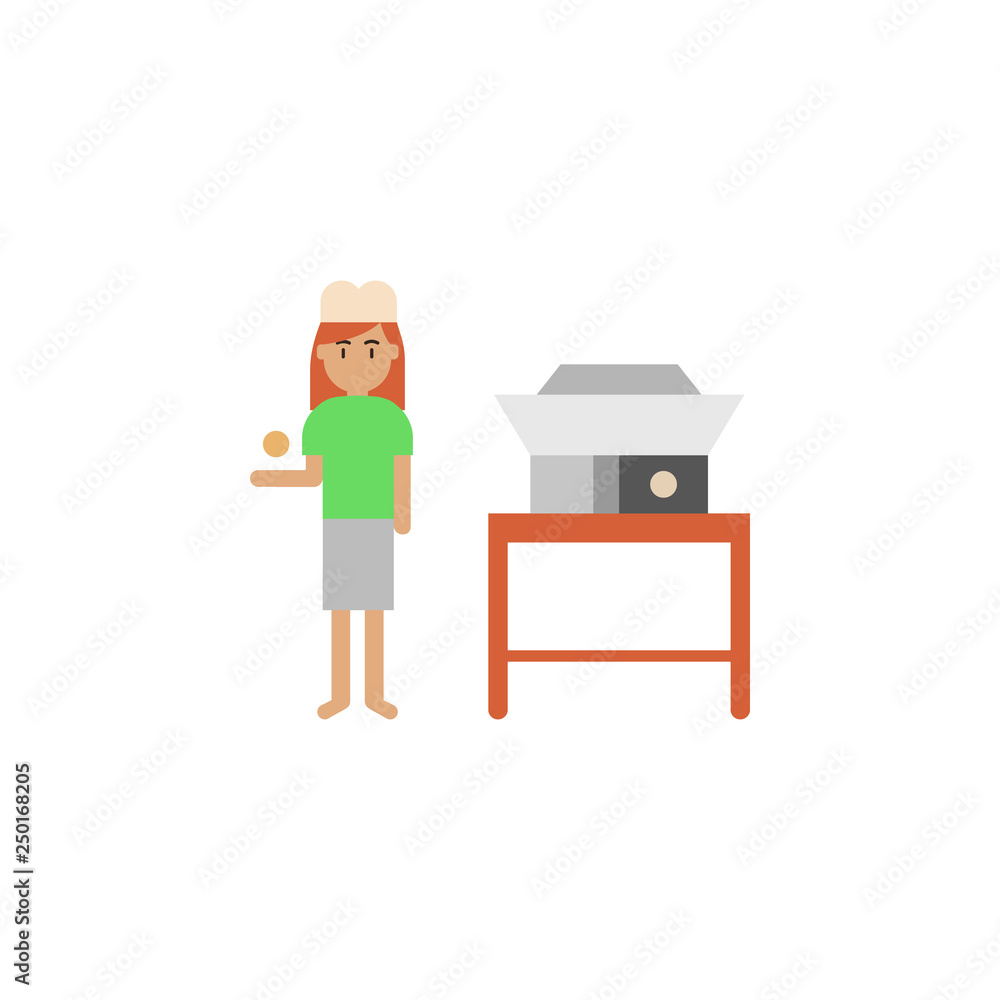 dough rounder color icon. Element of color bakery illustration. Premium ...