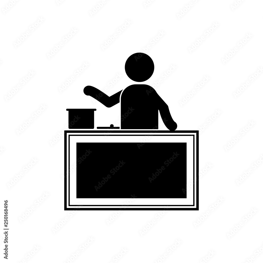 cook, cooking in restaurant icon. Element of dinner in a restaurant illustration. Premium quality graphic design icon. Signs and symbols collection icon for websites cook, cooking in restaurant icon. Element of dinner in a restaurant illustration. Premium quality graphic design icon. Signs and symbols collection icon for websites