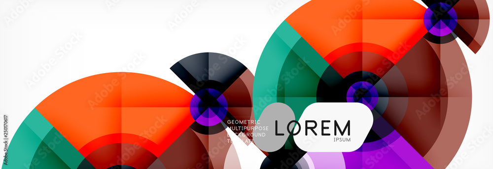 Round circles and triangles abstract background Round circles and triangles abstract background