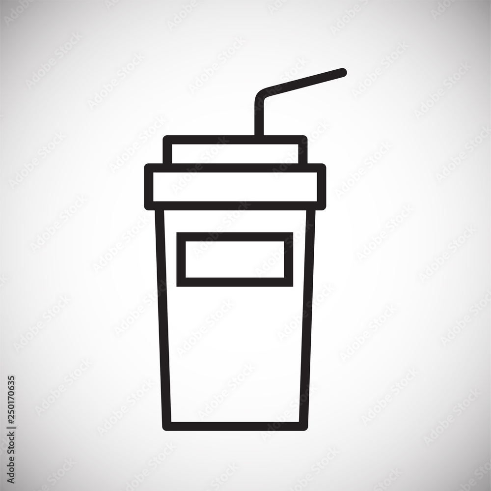 Fizzy drink icon on white background for graphic and web design, Modern simple vector sign. Internet concept. Trendy symbol for website design web button or mobile app Fizzy drink icon on white background for graphic and web design, Modern simple vector sign. Internet concept. Trendy symbol for website design web button or mobile app