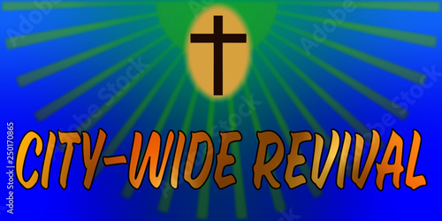City-wide Revival -blue banner