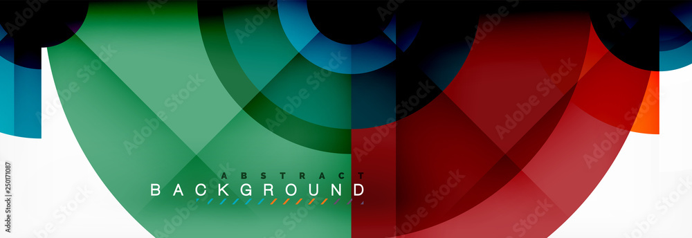 Round circles and triangles abstract background Round circles and triangles abstract background