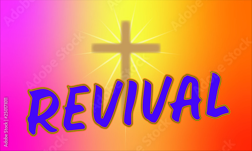 Revival Banner - sunset colors