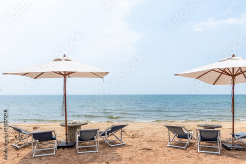 Beautiful tropical view of sunny beach at the summer.