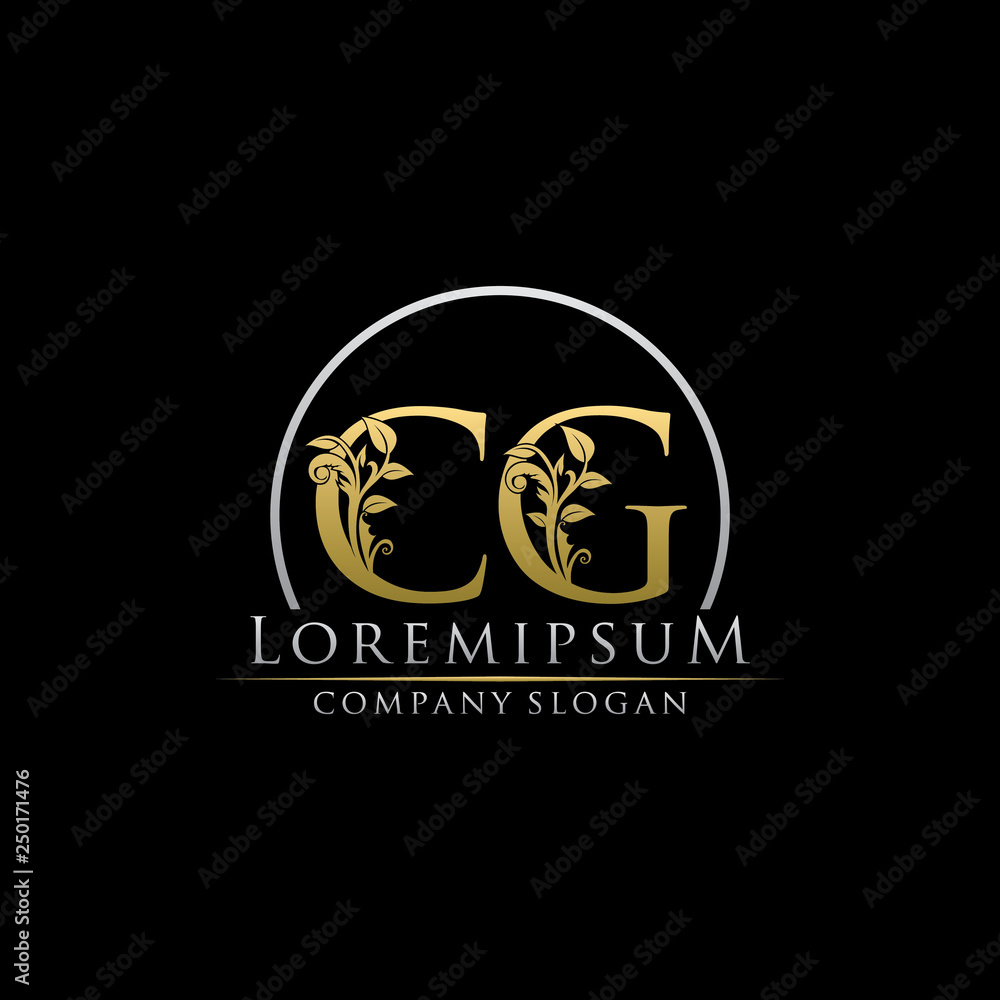 Luxury Gold CG Letter Logo Luxury Gold CG Letter Logo