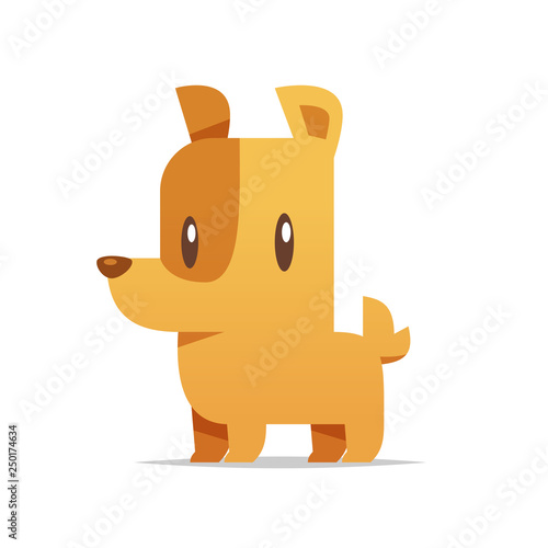 Cartoon dog vector isolated illustration