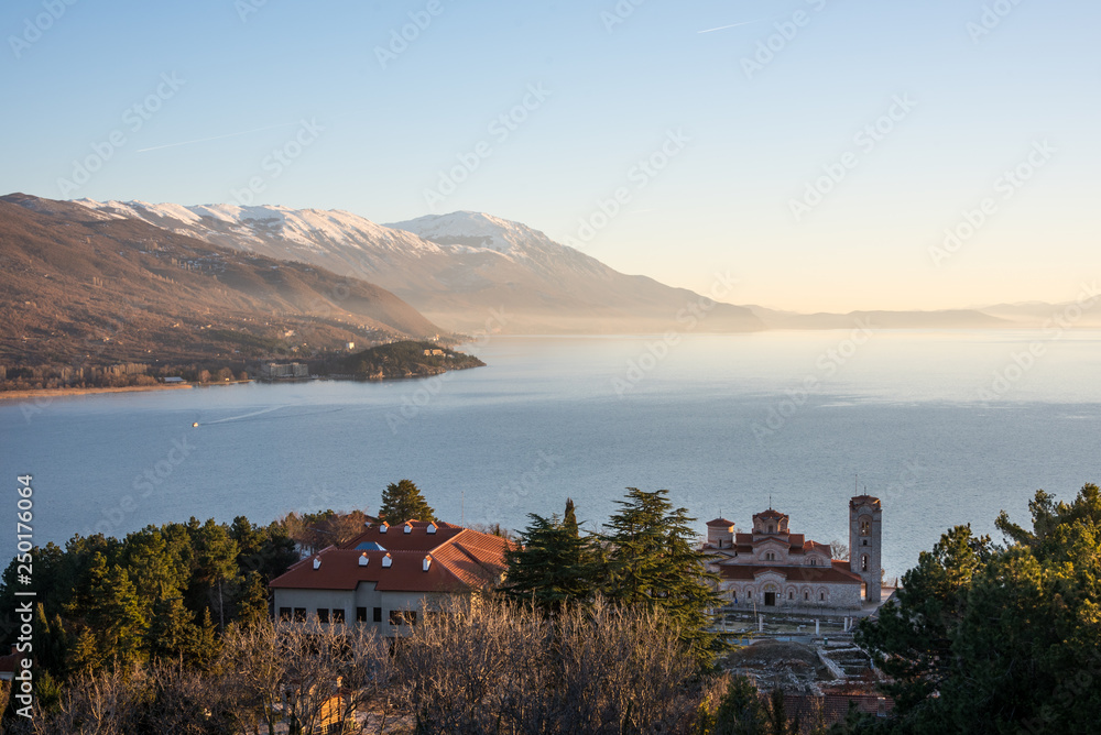 Stunning Scenic View of Lake Ohrid from Samoil's Fortress, Ohrid, North Macedonia