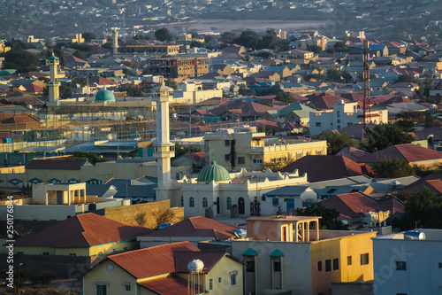 Aerial view to Hargeisa, biggest city of Somaliland Somalia