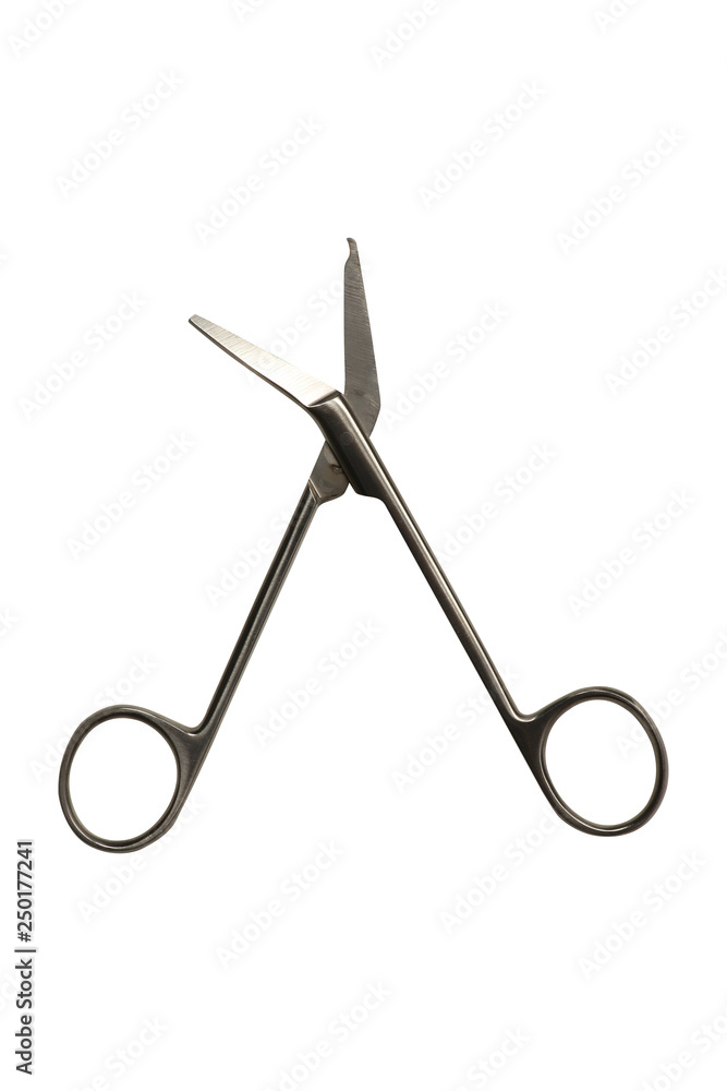 Dental tools on isolated white background Dental tools on isolated white background