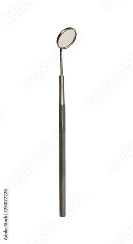 Dental tools on isolated white background