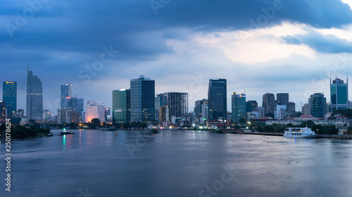 Hochiminh City by sunset