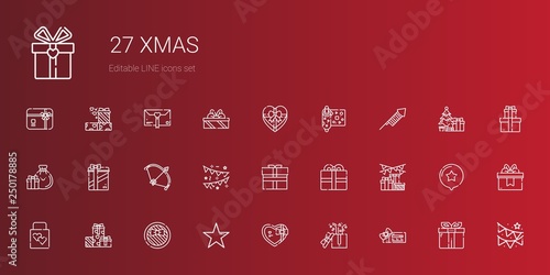 xmas icons set