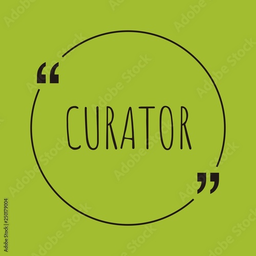 Curator word concept