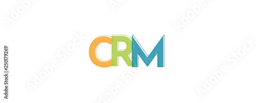 CRM word concept