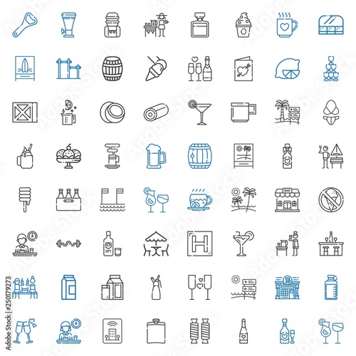 drink icons set