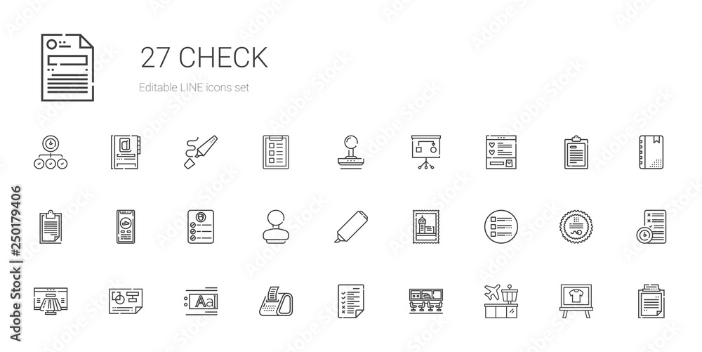 check icons set check icons set