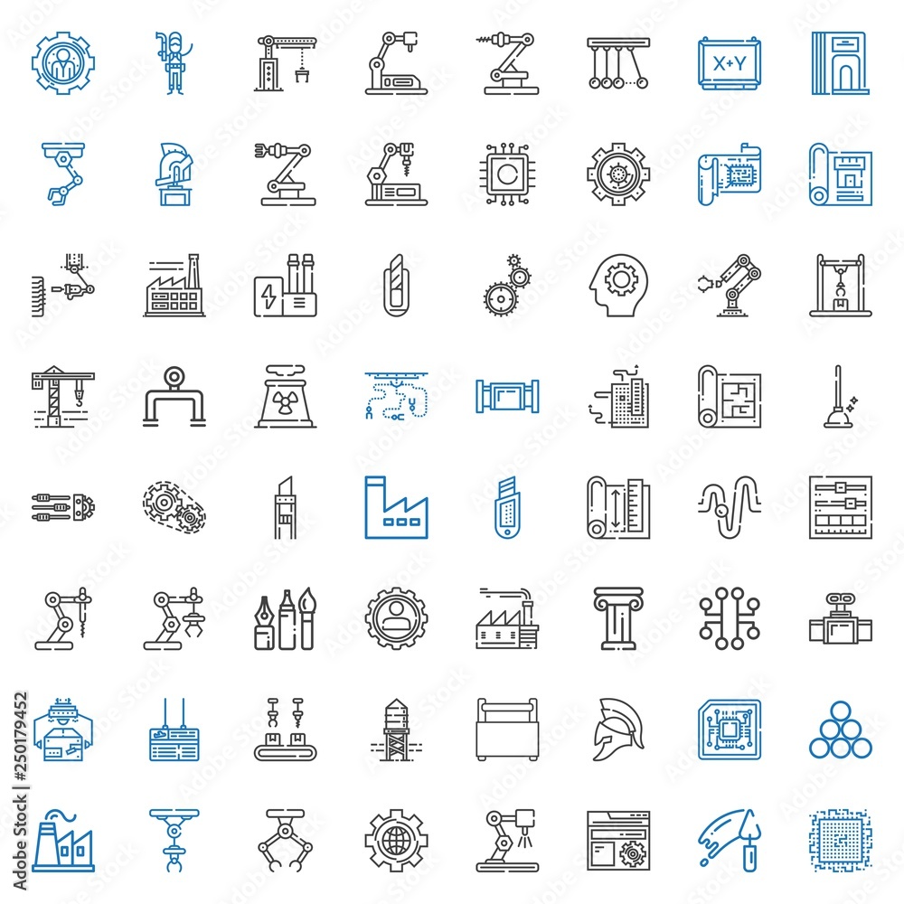 engineering icons set engineering icons set