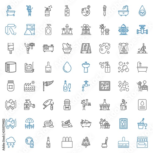 drop icons set