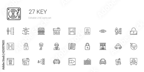 key icons set