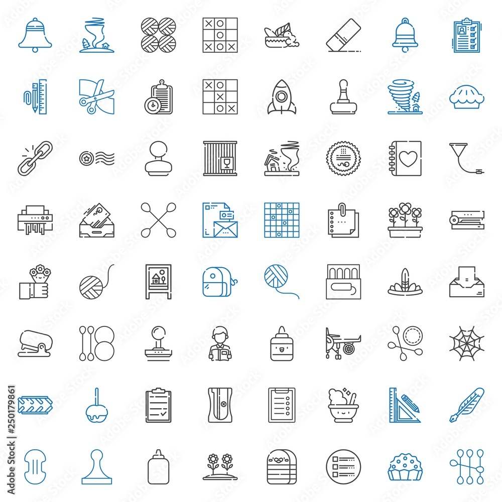 Fototapeta premium clip icons set