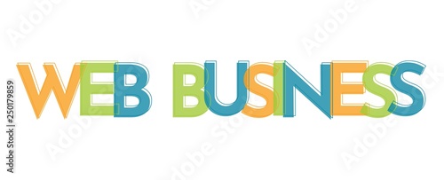 Web business word concept