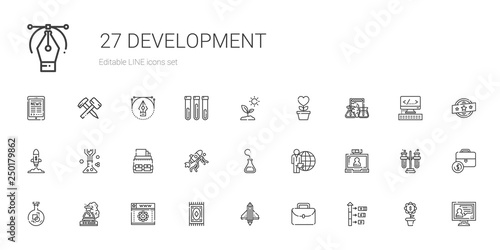 development icons set