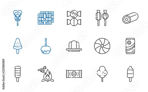 candy icons set
