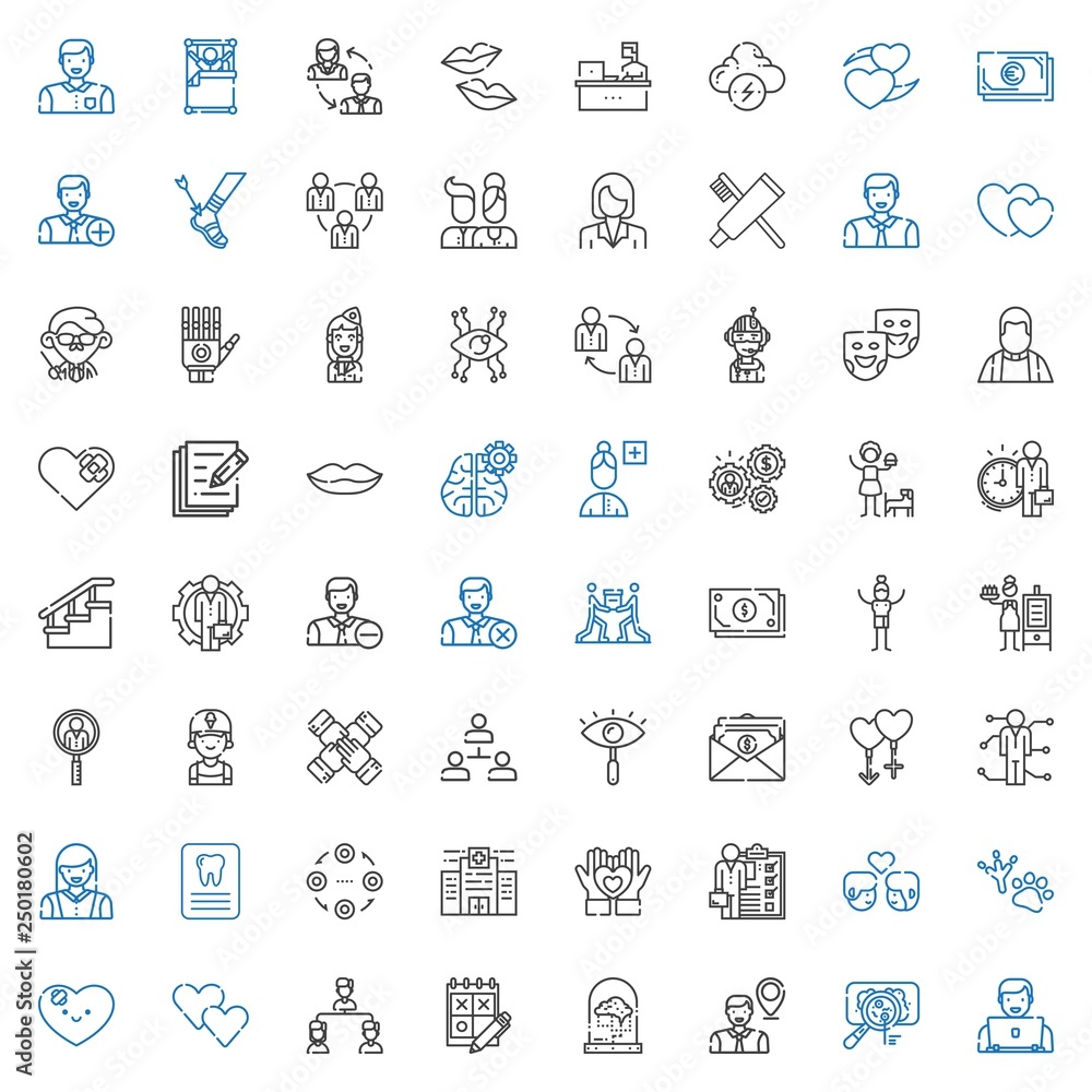 human icons set human icons set