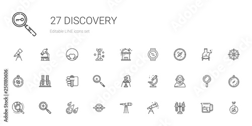 discovery icons set photo