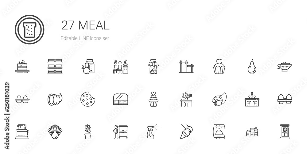 meal icons set meal icons set
