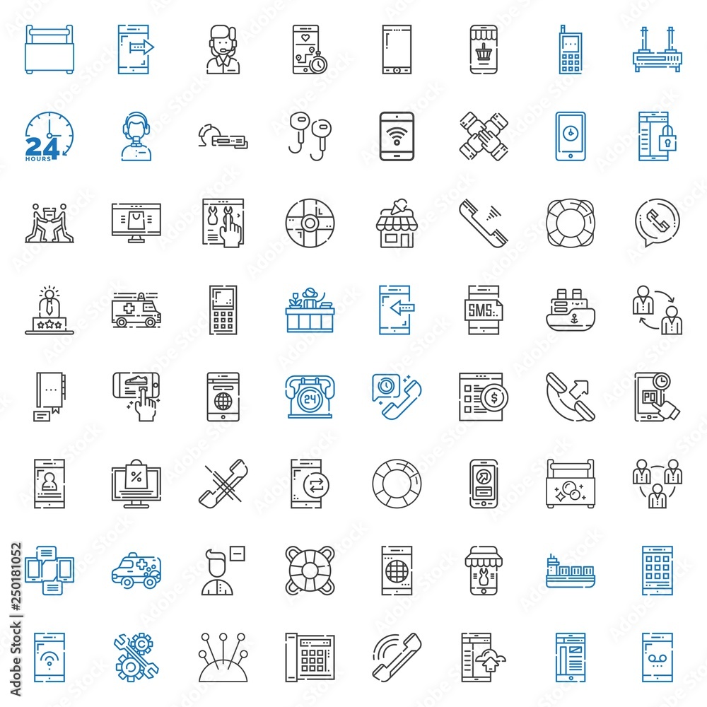 support icons set support icons set