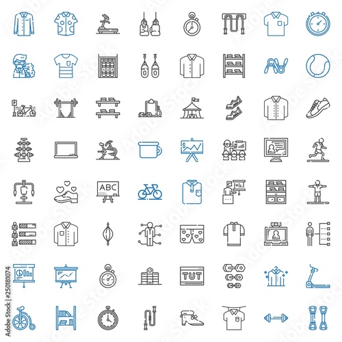 training icons set